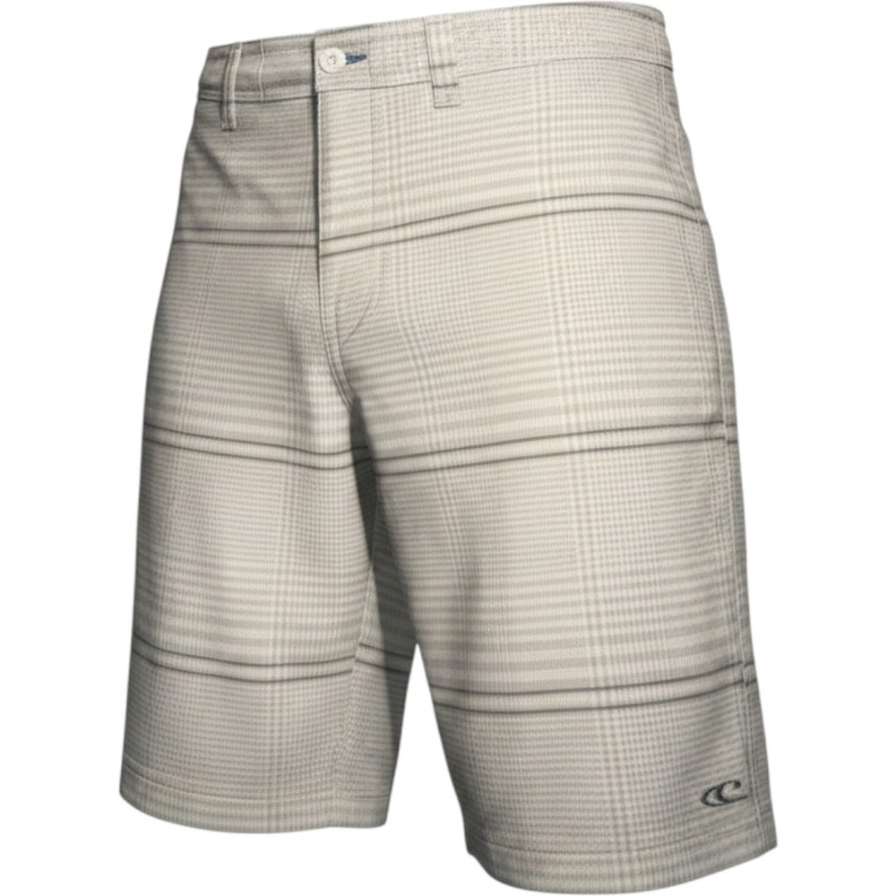 O'Neil Men's Shorts Grey Check Size 36 Slash Pockets